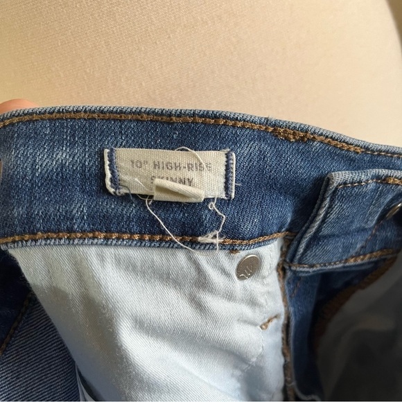 Madewell 10" High-Rise Skinny Jeans Tulip-Hem Edition Stretch 5-Pocket Size 26 - Picture 6 of 11